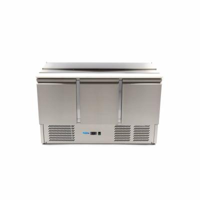 Saladette - 3 dveře - 137cm - 257L - včetně krájecí desky | MAXIMA 09400415