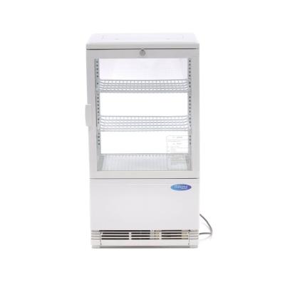 Lednice s vitrínou 43 cm - 58 l - bílá | MAXIMA 09400800