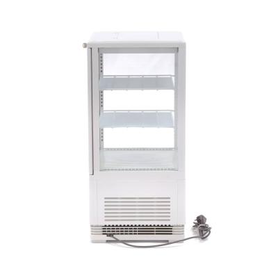Lednice s vitrínou 43 cm - 58 l - bílá | MAXIMA 09400800