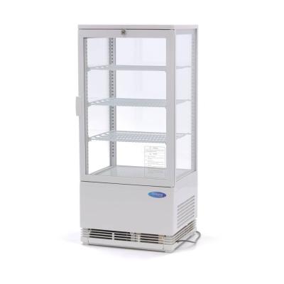Lednice s vitrínou 43 cm - 78 l - bílá | MAXIMA 09400805