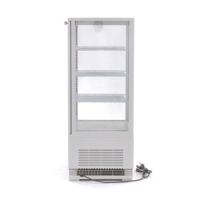 Lednice s vitrínou 43 cm - 78 l - bílá | MAXIMA 09400805