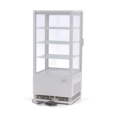Lednice s vitrínou 43 cm - 78 l - bílá | MAXIMA 09400805