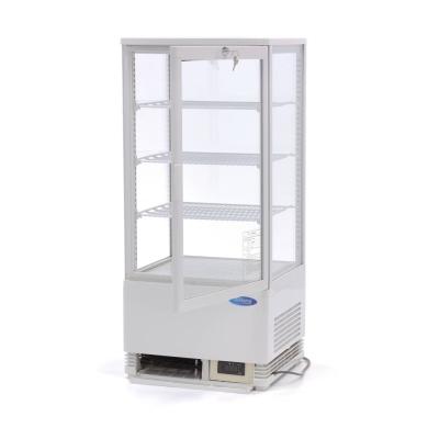 Lednice s vitrínou 43 cm - 78 l - bílá | MAXIMA 09400805