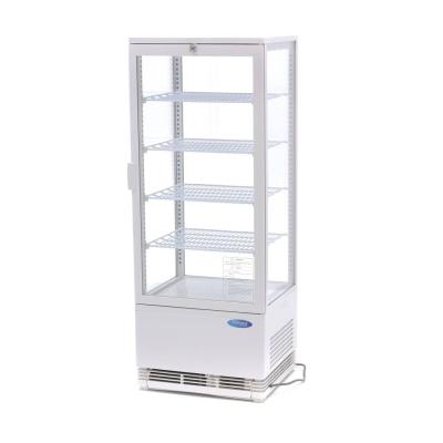 MAXIMA 09400810 Chladnička s vitrínou 43 cm - 98 l - bílá