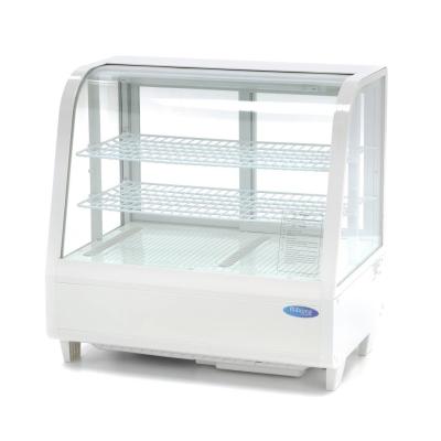 Lednice s vitrínou 68 cm - 100 l - bílá | MAXIMA 09400836