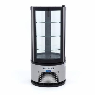 Lednice s vitrínou kulatá 48 cm - 100 l | MAXIMA 09400841