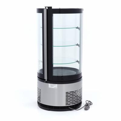 Lednice s vitrínou kulatá 48 cm - 100 l | MAXIMA 09400841