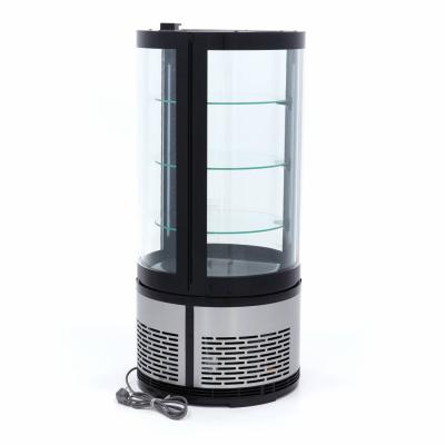 Lednice s vitrínou kulatá 48 cm - 100 l | MAXIMA 09400841
