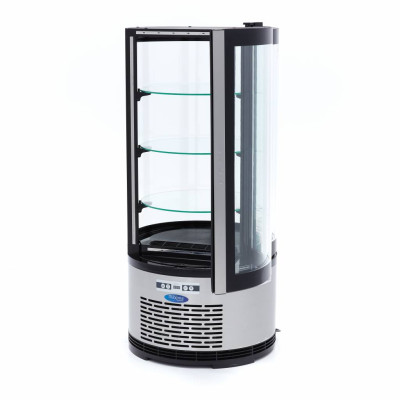 Maxima Lednice s vitrínou kulatá 48 cm - 100 l |  09400841