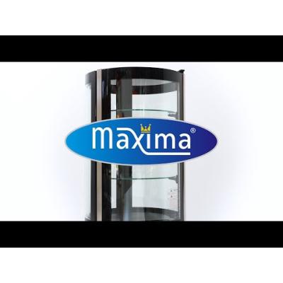 MAXIMA 09400841 | Chladnička s vitrínou kulatá 48 cm - 100 l