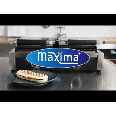 Maxima Kontaktní gril - dvojitá hladká grilovací deska - 2 x 22 cm |  09300437