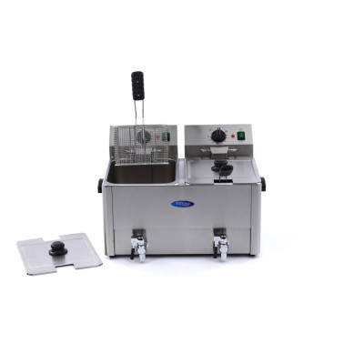 Maxima Fritéza 2 x 8 l s vypouštěcím kohoutkem - dvojitý koš |  09300416