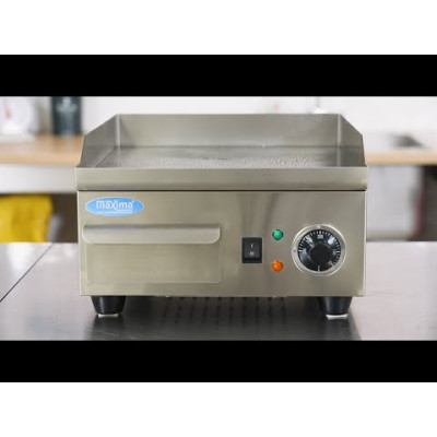 Maxima Grilovací deska hladká 73cm - 400V |  09300075