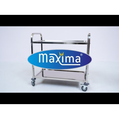 Maxima Servírovací vozík z nerezové oceli - 3 police |  09300546