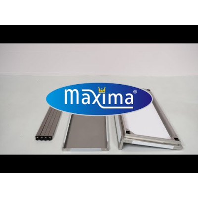 Maxima Nerezový stůl se zadní deskou - 160 x 60 cm - nastavitelná výška |  09300989