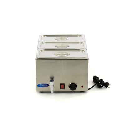 MAXIMA 09300011 | Bain Marie s kohoutkem - včetně sady 3 x 1/3 GN