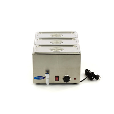 Maxima Vodní lázeň s kohoutkem - včetně sady 3 x 1/3 GN |  09300011