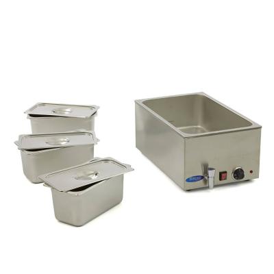 Vodní lázeň s kohoutkem - včetně sady 3 x 1/3 GN | MAXIMA 09300011