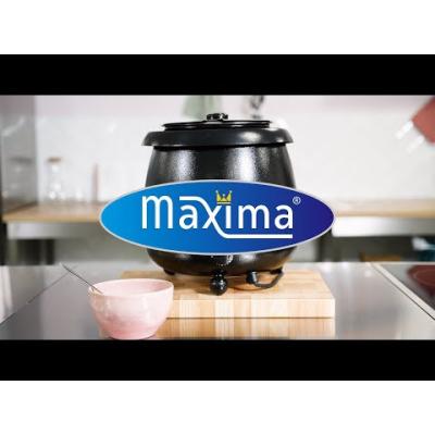 MAXIMA 09300575 | Ohřívač polévek – 10 L – Vyjímatelná vnitřní nádoba – s drážkou na naběračku