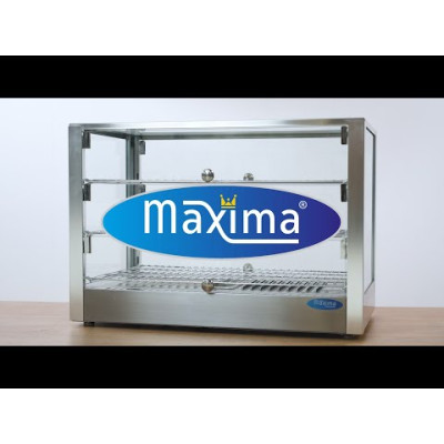 Maxima Vyhřívaný stojan na potraviny 70 cm - 3 police - 115 l |  09400788