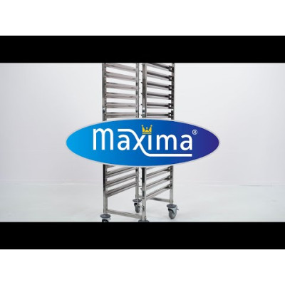 Maxima Vozík na podnosy Gastronorm - vhodný pro 16 podnosů - 1/1 GN |  09300547