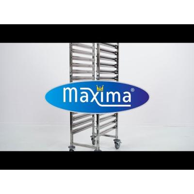 Vozík na podnosy Gastronorm - vhodný pro 16 podnosů - 1/1 GN | MAXIMA 09300547