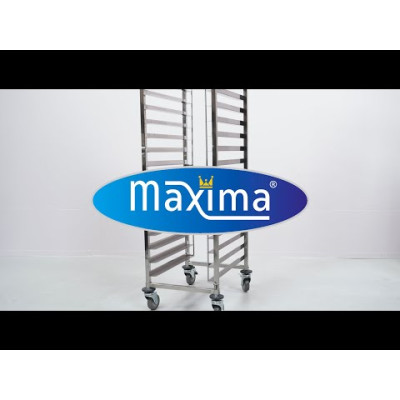 Maxima Vozík na podnosy Bakerynorm - vhodný pro 16 podnosů - 60 x 40 cm |  09300548