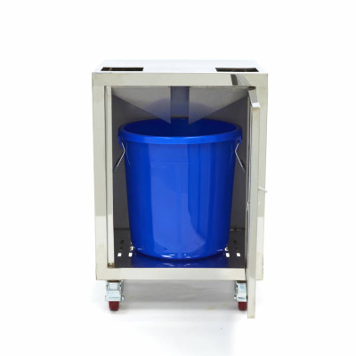 Maxima Oranžový odšťavňovací vozík - kompaktní - s kbelíkem na odpad - nerezová ocel |  09360030