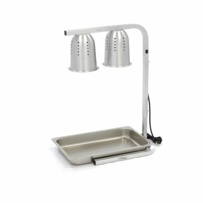 Vyhřívací lampa Double - včetně 2 lamp - včetně 1 x 1/1 GN kontejneru | MAXIMA 09362041