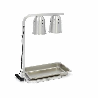 Vyhřívací lampa Double - včetně 2 lamp - včetně 1 x 1/1 GN kontejneru | MAXIMA 09362041