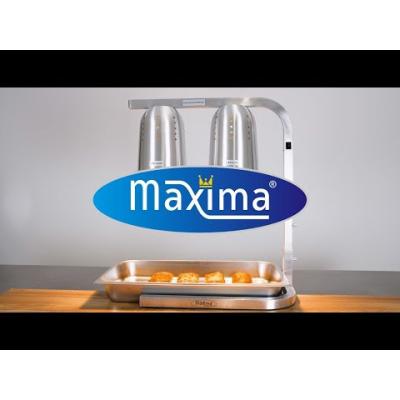 Vyhřívací lampa Double - včetně 2 lamp - včetně 1 x 1/1 GN kontejneru | MAXIMA 09362041