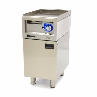 MAXIMA 09391590 | Komerční grilovací pánev s drážkami - plynová - 60 cm hluboká