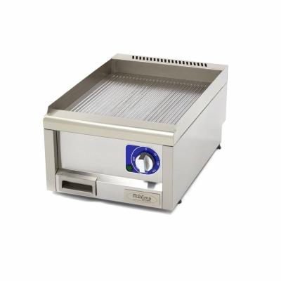 Komerční Grilovací deska s drážkami - elektrická - 60 cm hluboká | MAXIMA 09391620