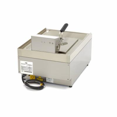 Fritéza - 10L - 1 koš - s vypouštěcím kohoutem - 400V | MAXIMA 09391640
