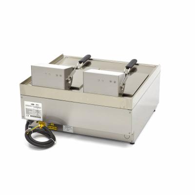 MAXIMA 09391650 | Fritéza - 2 x 10 l - 2 koše - s vypouštěcím kohoutem - 400 V