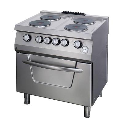 Sporák pro vysoké zatížení - 4 hořáky - elektrický - dvojitá jednotka - hloubka 70 cm | MAXIMA 09394997