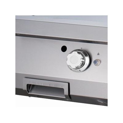 Maxima Grilovací deska s 1/2 drážkou - plynová - dvojitá jednotka - hloubka 70 cm |  09395990