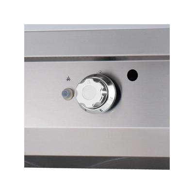 Grilovací deska s 1/2 drážkou - plynová - dvojitá jednotka - hloubka 70 cm | MAXIMA 09395990