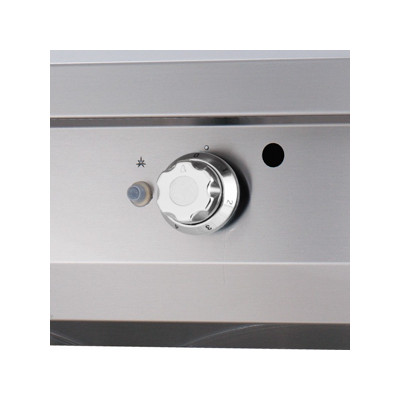 Maxima Grilovací deska s 1/2 drážkou - plynová - dvojitá jednotka - hloubka 70 cm |  09395990