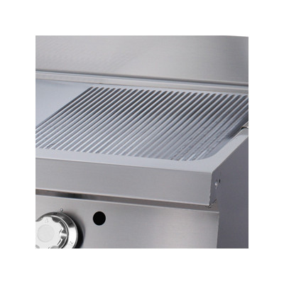 Maxima Grilovací deska s 1/2 drážkou - plynová - dvojitá jednotka - hloubka 70 cm |  09395990