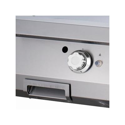 MAXIMA 09395990 | Grilovací pánev s 1/2 drážkou - plynová - dvojitá jednotka - hloubka 70 cm