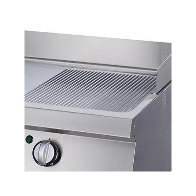 Grilovací deska Heavy Duty - poloviční drážka Chrome - dvojitá - hloubka 70 cm - elektrická | MAXIMA 09395049