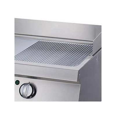 Maxima Grilovací deska Heavy Duty - poloviční drážka Chrome - dvojitá - hloubka 70 cm - elektrická |  09395049