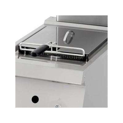 Fritéza pro vysoké zatížení - 1 x 12 l - plynová - s vypouštěcím kohoutem - hloubka 70 cm | MAXIMA 09395002