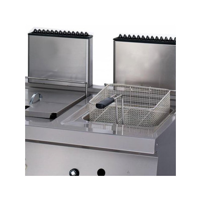 Maxima Fritéza pro vysoké zatížení - 2 x 12 l - plynová - dvojitá - s vypouštěcím kohoutem - hloubka 70 cm |  09395003