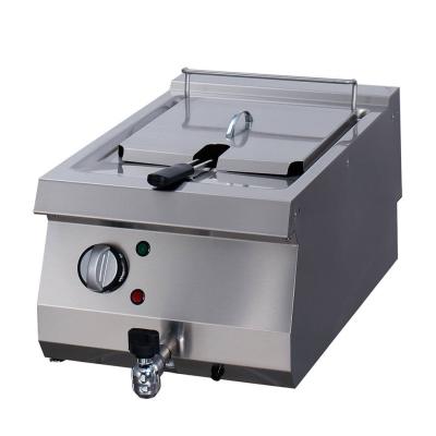Fritéza pro vysoké zatížení - 1 x 12 l - elektrická - s vypouštěcím kohoutem - hloubka 70 cm | MAXIMA 09395000