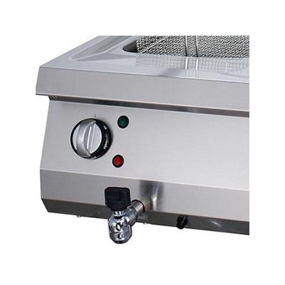 Fritéza pro vysoké zatížení - 2 x 12 l - elektrická - dvojitá - s vypouštěcím kohoutem - hloubka 70 cm | MAXIMA 09394999