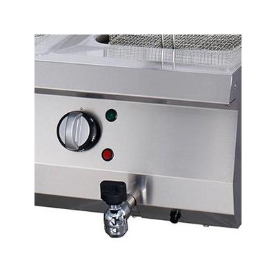 MAXIMA 09394999 | Fritéza pro vysoké zatížení - 2 x 12 l - elektrická - dvojitá - s vypouštěcím kohoutem - hloubka 70 cm