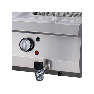 Maxima Fritéza pro vysoké zatížení - 2 x 12 l - elektrická - dvojitá - s vypouštěcím kohoutem - hloubka 70 cm |  09394999