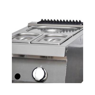 MAXIMA 09395005 | Bain Marie pro vysoké zatížení - jednoplášťová jednotka - hloubka 70 cm - Plynová